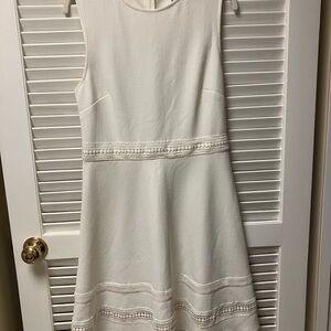 H&M Off-White Textured Dress